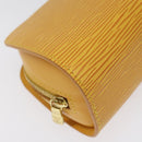 LOUIS VUITTON Epi Dauphine PM Pouch Yellow M48449 LV Auth BA714-14