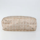 CHANEL New Travel Line Tote Bag Nylon Beige Gold CC Auth BA7141-5