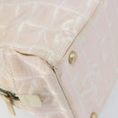 CHANEL New Travel Line Hand Bag Nylon Beige CC Auth BA7142-15