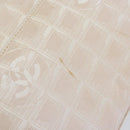 CHANEL New Travel Line Hand Bag Nylon Beige CC Auth BA7142-10