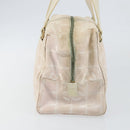 CHANEL New Travel Line Hand Bag Nylon Beige CC Auth BA7142-4