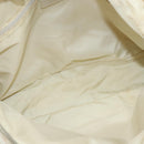 CHANEL New Travel Line Hand Bag Nylon 2way Beige Silver CC Auth BA7143-10