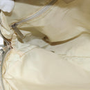 CHANEL New Travel Line Hand Bag Nylon 2way Beige Silver CC Auth BA7143-21