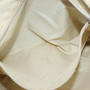 CHANEL New Travel Line Hand Bag Nylon 2way Beige Silver CC Auth BA7143-23