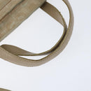 CHANEL New Travel Line Hand Bag Nylon 2way Beige Silver CC Auth BA7143-7