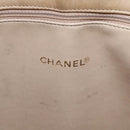 CHANEL Shoulder Bag Leather Beige Gold CC Auth BA7146-17