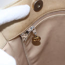 CHANEL Shoulder Bag Leather Beige Gold CC Auth BA7146-18