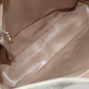 CHANEL Shoulder Bag Leather Beige Gold CC Auth BA7146-10