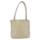 CHANEL Shoulder Bag Leather Beige Gold CC Auth BA7146-1