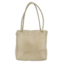 CHANEL Shoulder Bag Leather Beige Gold CC Auth BA7146-2