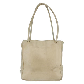 CHANEL Shoulder Bag Leather Beige Gold CC Auth BA7146 - 0