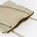 CHANEL Shoulder Bag Leather Beige Gold CC Auth BA7146-6