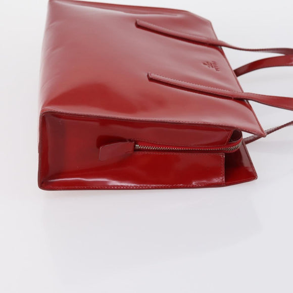 PRADA Tote Bag Leather Nylon 2 Set Red Blue Auth BA7150