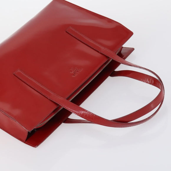 PRADA Tote Bag Leather Nylon 2 Set Red Blue Auth BA7150