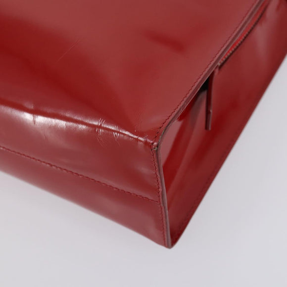 PRADA Tote Bag Leather Nylon 2 Set Red Blue Auth BA7150