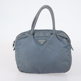 PRADA Tote Bag Leather Nylon 2 Set Red Blue Auth BA7150 - 0