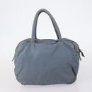 PRADA Tote Bag Leather Nylon 2 Set Red Blue Auth BA7150-3