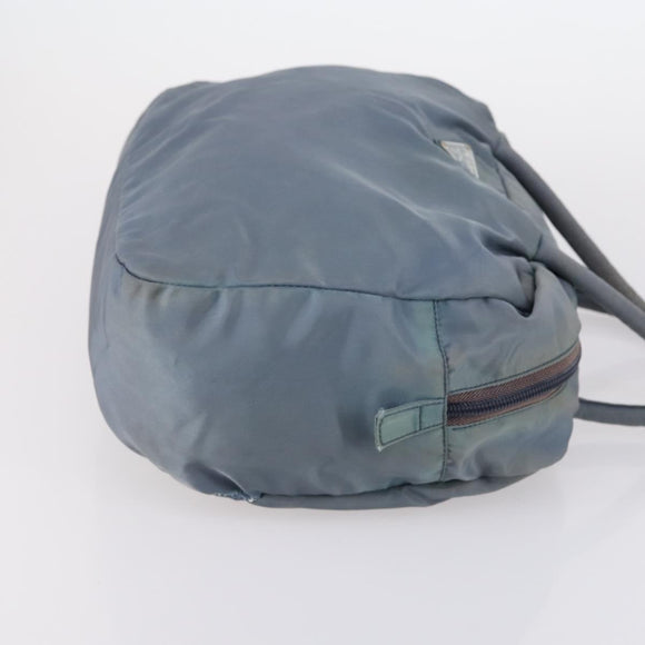 PRADA Tote Bag Leather Nylon 2 Set Red Blue Auth BA7150