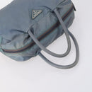 PRADA Tote Bag Leather Nylon 2 Set Red Blue Auth BA7150-5