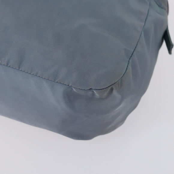 PRADA Tote Bag Leather Nylon 2 Set Red Blue Auth BA7150