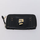 Chloe Hand Bag Leather 2Set Black Silver Auth BA7152-10