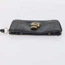 Chloe Hand Bag Leather 2Set Black Silver Auth BA7152-14