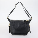 Chloe Hand Bag Leather 2Set Black Silver Auth BA7152-3