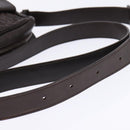 BOTTEGA VENETA INTRECCIATO Shoulder Bag Leather Brown Silver 113092 Auth BA7153-7