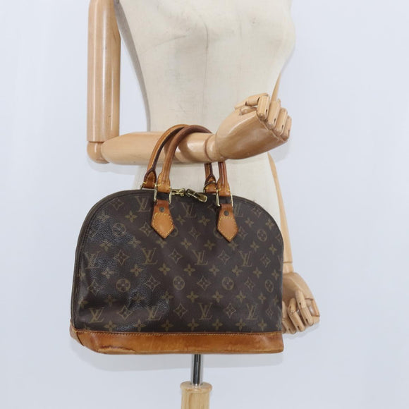 LOUIS VUITTON Monogram Alma Hand Bag M51130 LV Auth BA7155