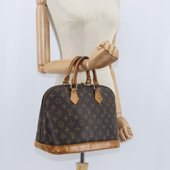 LOUIS VUITTON Monogram Alma Hand Bag M51130 LV Auth BA7156