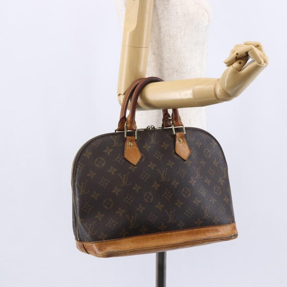 LOUIS VUITTON Monogram Alma Hand Bag M51130 LV Auth BA7157