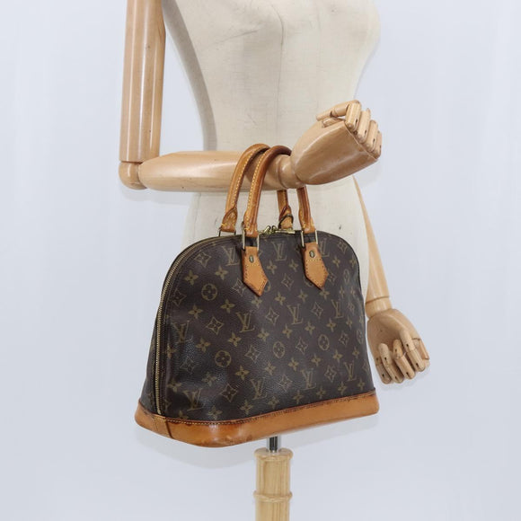 LOUIS VUITTON Monogram Alma Hand Bag M51130 LV Auth BA7158