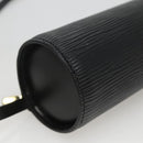 LOUIS VUITTON Epi Soufflot Pouch Black LV Auth BA716-14
