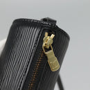 LOUIS VUITTON Epi Soufflot Pouch Black LV Auth BA716-17