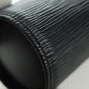 LOUIS VUITTON Epi Soufflot Pouch Black LV Auth BA716-15