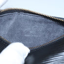 LOUIS VUITTON Epi Soufflot Pouch Black LV Auth BA716-18