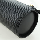 LOUIS VUITTON Epi Soufflot Pouch Black LV Auth BA716-16