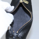 LOUIS VUITTON Epi Soufflot Pouch Black LV Auth BA716-11