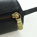 LOUIS VUITTON Epi Soufflot Pouch Black LV Auth BA716-17