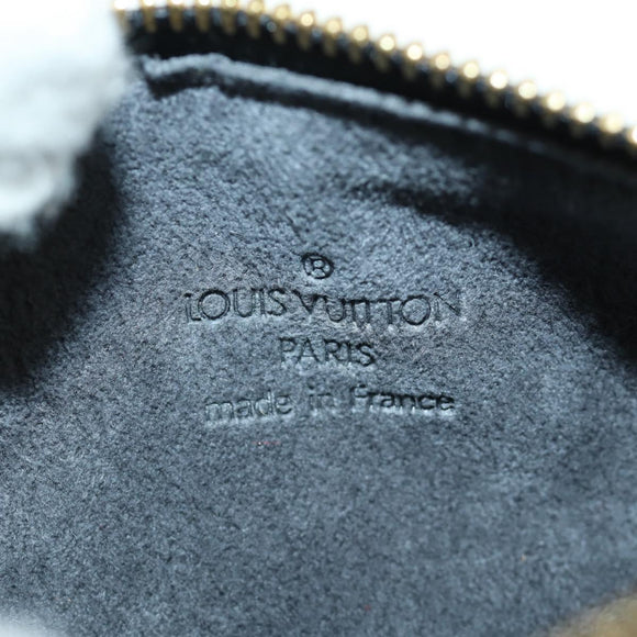 LOUIS VUITTON Epi Soufflot Etui Zwart LV Auth BA716