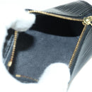 LOUIS VUITTON Epi Soufflot Pouch Black LV Auth BA716-19