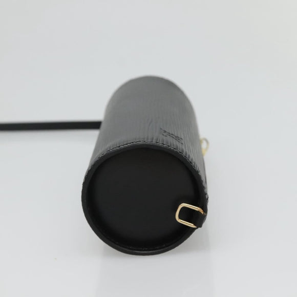 LOUIS VUITTON Epi Soufflot Pouch Black LV Auth BA716