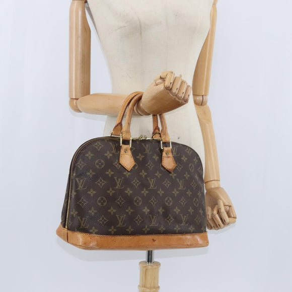 LOUIS VUITTON Monogram Alma Hand Bag M51130 LV Auth BA7160