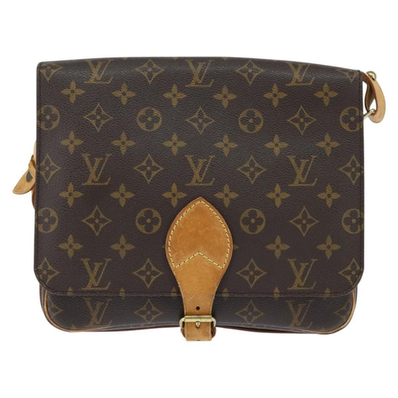 LOUIS VUITTON Monogram Cartouchiere GM Shoulder Bag M51252 LV Auth BA7168