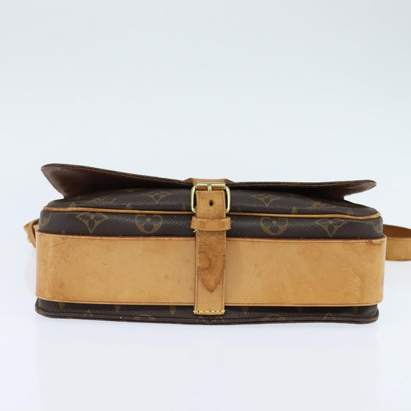LOUIS VUITTON Monogram Cartouchiere GM Shoulder Bag M51252 LV Auth BA7168