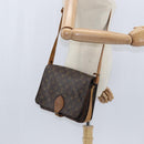 LOUIS VUITTON Monogram Cartouchiere GM Shoulder Bag M51252 LV Auth BA7169-24
