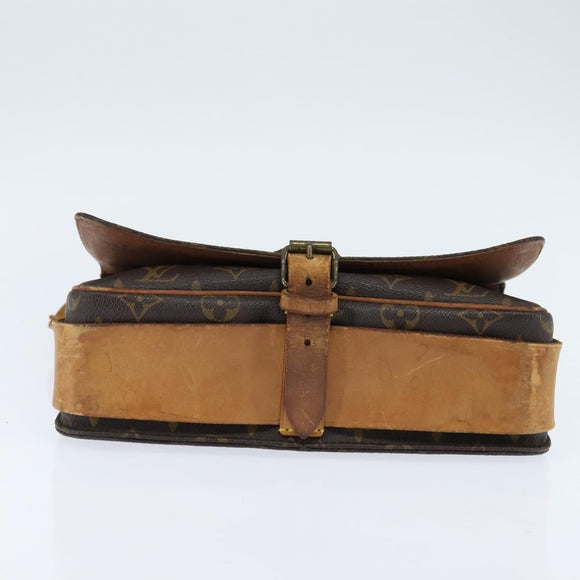 LOUIS VUITTON Monogram Cartouchiere GM Shoulder Bag M51252 LV Auth BA7169