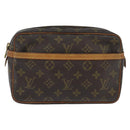 LOUIS VUITTON Monogram Compiegne 23 Clutch Bag M51847 LV Auth BA7170-13