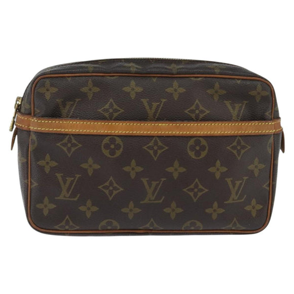LOUIS VUITTON Monogram Compiegne 23 Clutch Bag M51847 LV Auth BA7170