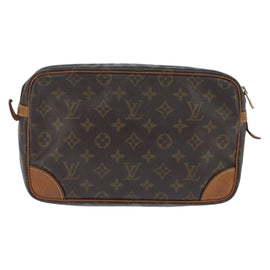 LOUIS VUITTON Monogram Compiegne 28 Clutch Bag M51845 LV Auth BA7171 - 0